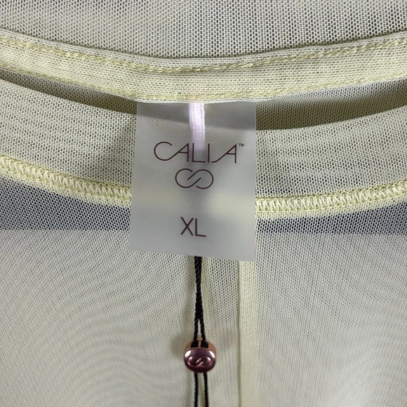 NWT Calia Light Green Twisted Mesh Tee - Picture 6 of 10